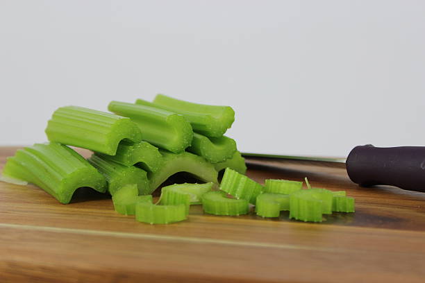 Chopped Celery stock photo