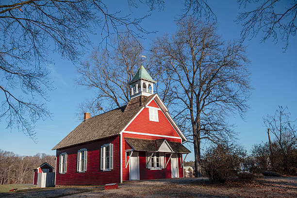 istock Little Red Schoolhouse, Distant View 494121168