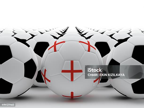 English Football Stock Photo - Download Image Now - Digitally Generated Image, England, English Flag