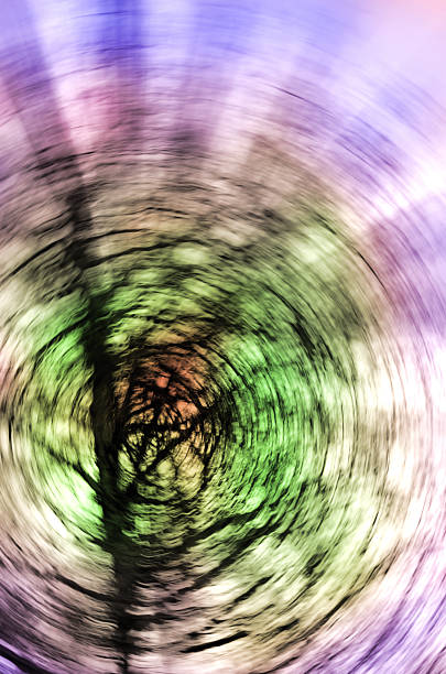 istock Green purple shine vortex. 494124817