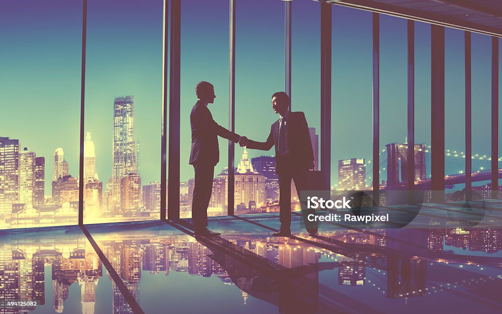 Businessmen Handshake Contract Greeting Business Concept 2015 Stock Photo