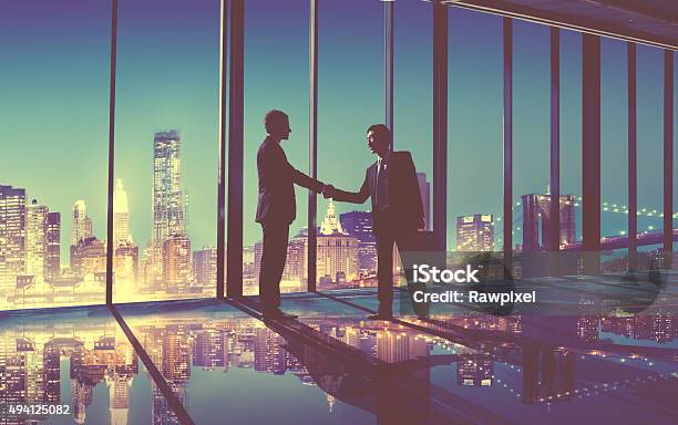 Businessmen Handshake Contract Greeting Business Concept Stock Photo - Download Image Now