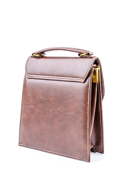 istock Woman leather bag isolated white background 494125577