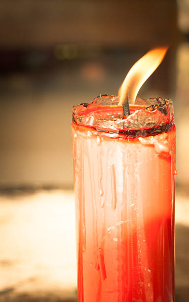 istock Selective focus candle by vintage tone. 494125620