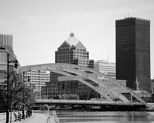 istock B&W Bridge in Rochester, New York 494125892