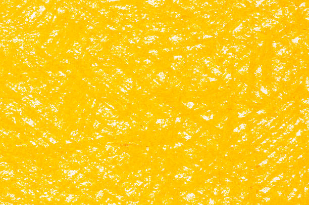 yellow crayon drawings background texture stock photo