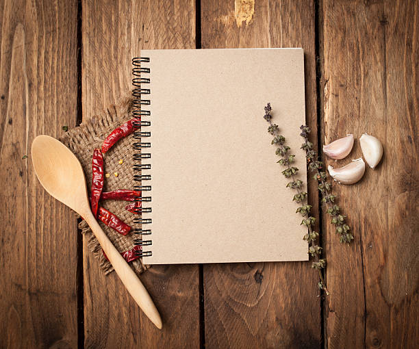 istock blank recipe book with wooden spoon 494129900