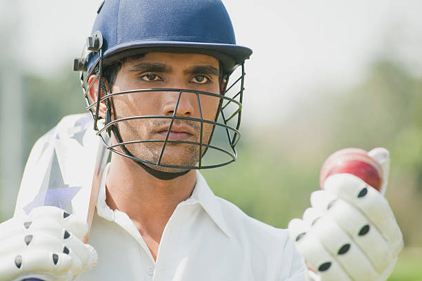 Cricket Batsman is going to hit a ball