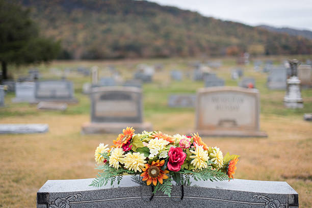 istock Flowers on Tumstone 494131678