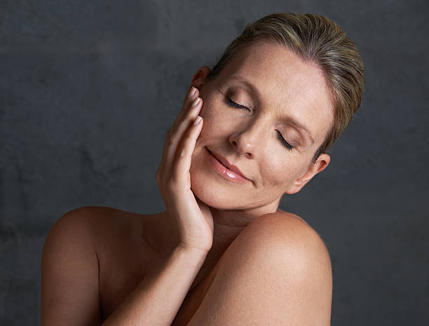 istock Appeased by her own skin 494146713