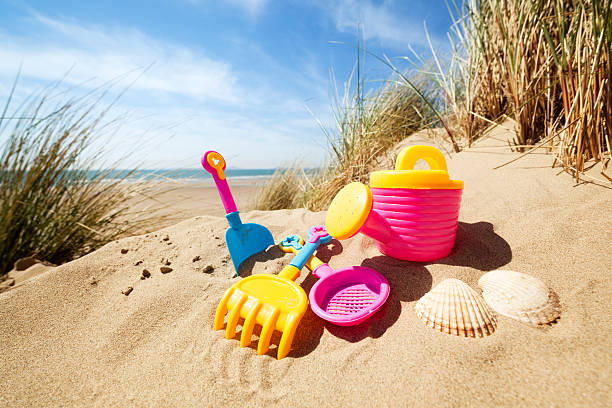 Sand toys on the beach