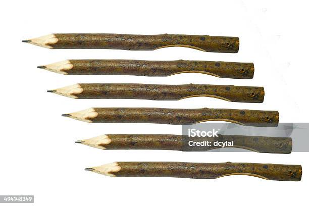 Branch Pencils Stock Photo - Download Image Now - Branch - Plant Part, Cut Out, Horizontal