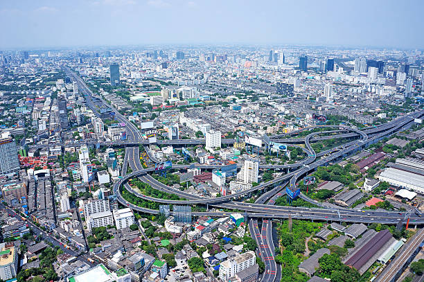 istock Bangkok Cityscape Expressway and Highway top view. Panorama 494148497