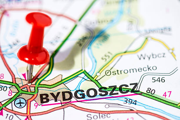 istock European cities on map series: Bydgoszcz 494148947