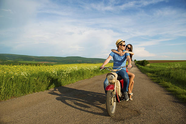 istock Couple on motorbike 494149387