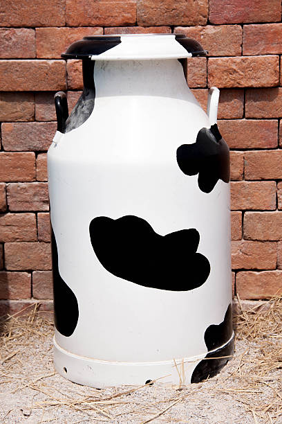 cow milk tank stock photo
