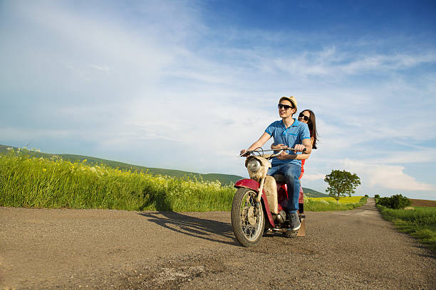istock Couple on motorbike 494150247