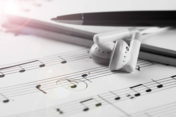 istock Sheet music with a number of accessories 494152614