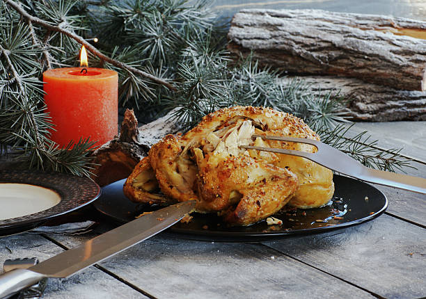 istock Baked chicken for Christmas 494152846