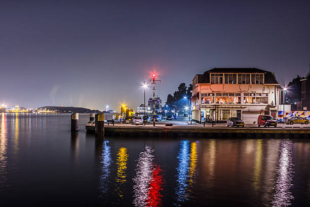 Nightimage of 't Hooft, Vlaardingen in the Netherlands. 