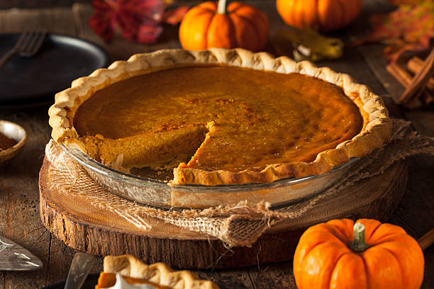 istock Festive Homemade Pumpkin Pie 494155454