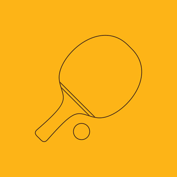 卓球ラインのアイコン - tennis in a row team ball点のイラスト素材／クリップアート素材／マンガ素材／アイコン素材