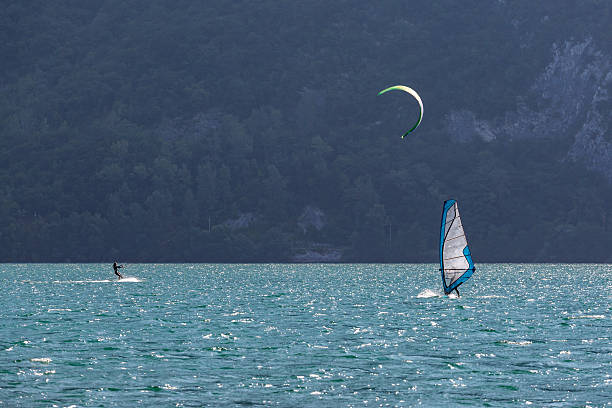istock Kiteboarder on the lake 494156658