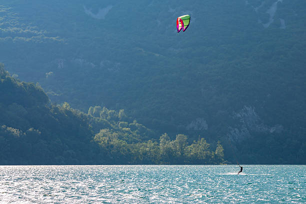 istock Kiteboarder on the lake 494156988