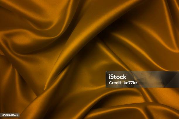 Gold Silk Background Stock Photo - Download Image Now - 2015, Abstract, Amber