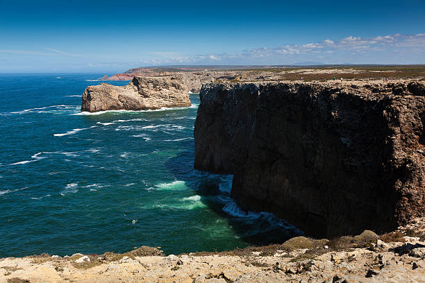 istock Cliffs in the coast of Sagres, Algarve 494160814