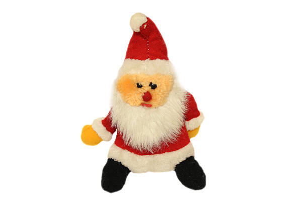 istock Toy Santa Claus on a white background 494161064