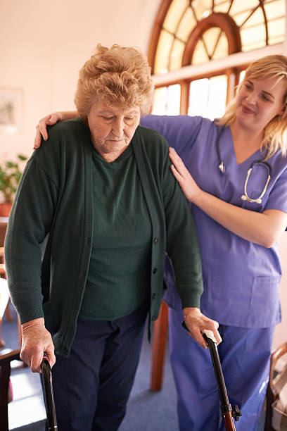 istock Making great progress with the help of her caregiver 494161834