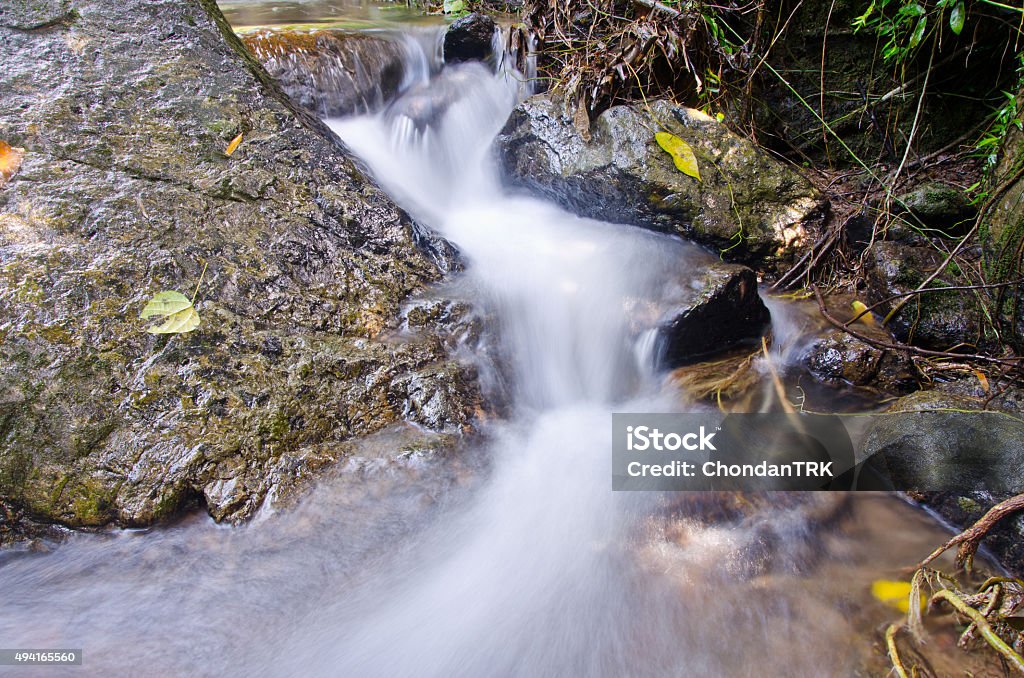 blurry soft little water fall 2015 Stock Photo