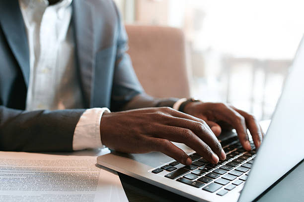 istock Businessman working on laptop 494166290