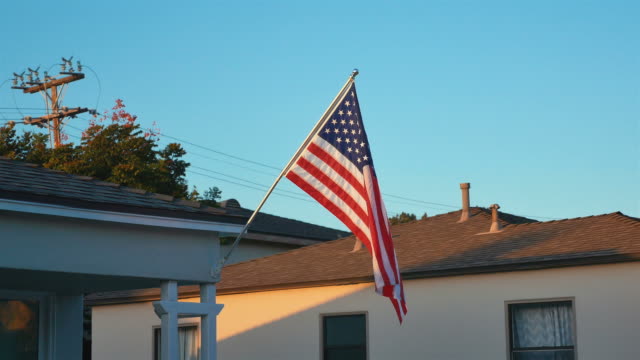 Three videos of USA flag in 4K