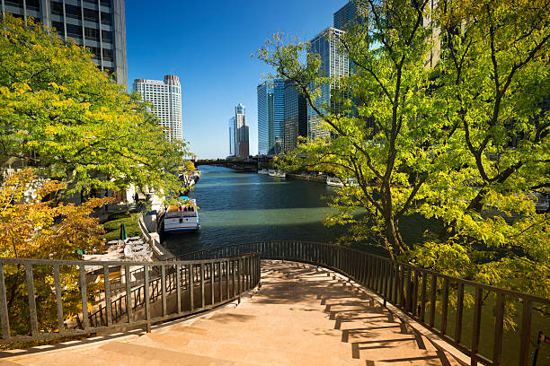 istock Stairs to the Chicago Riverwalk 494177973