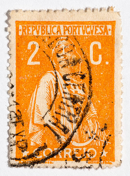 istock Vintage antique old postage stamp from Portugal 494178075