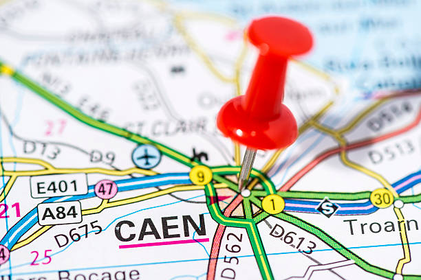 istock European cities on map series: Caen 494179093