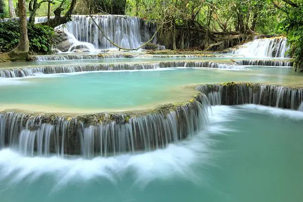Kuang Si waterfalls at Laos