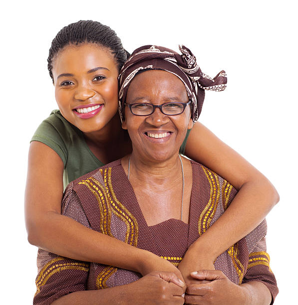 istock pretty african daughter hugging senior mother 494180161