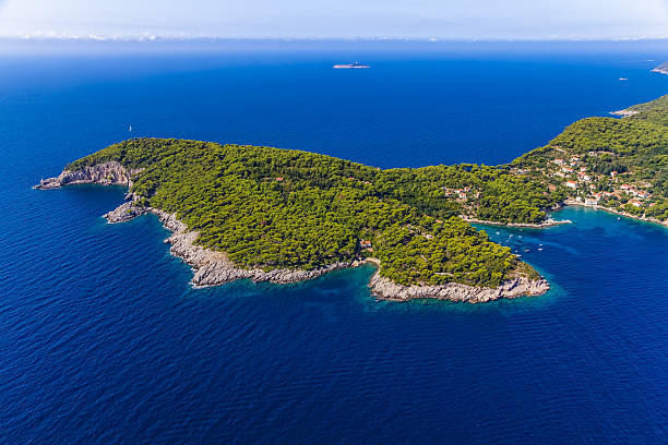 istock Island Kolocep at Elaphites near Dubrovnik 494181123