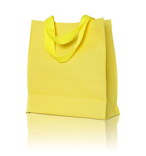 istock yellow canvas shopping bag 494181511