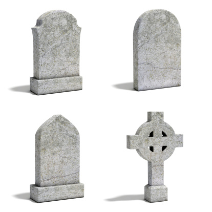 Tombstones in the public cemetery