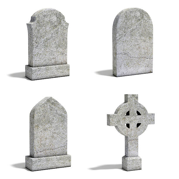 gravestone set gravestone set tombstone stock pictures, royalty-free photos & images