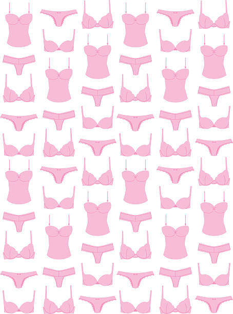 illustrations, cliparts, dessins animés et icônes de motif de lingerie - short necklace