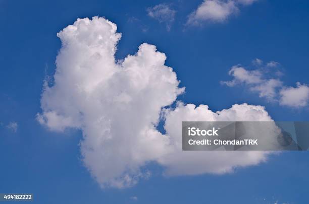 Blue Sky With Cloud And Clouds Like The Letter W Stock Photo - Download Image Now - Cloud - Sky, Letter W, Cloudscape