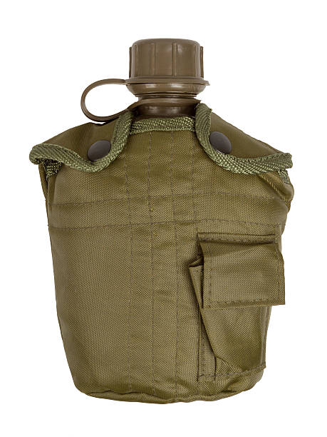 istock Army water canteen isolated 494182335