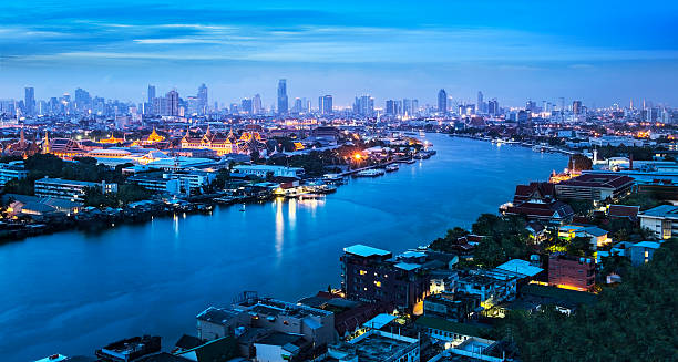 istock Chao Phraya River with Grand Palace, Bangkok,Thailand. 494182463