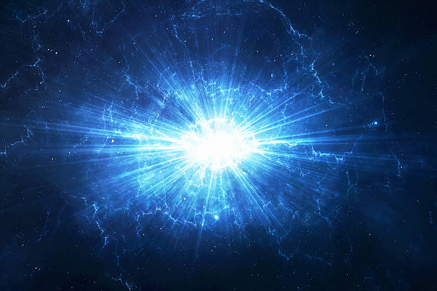istock Space warp travel trough universe 494182615