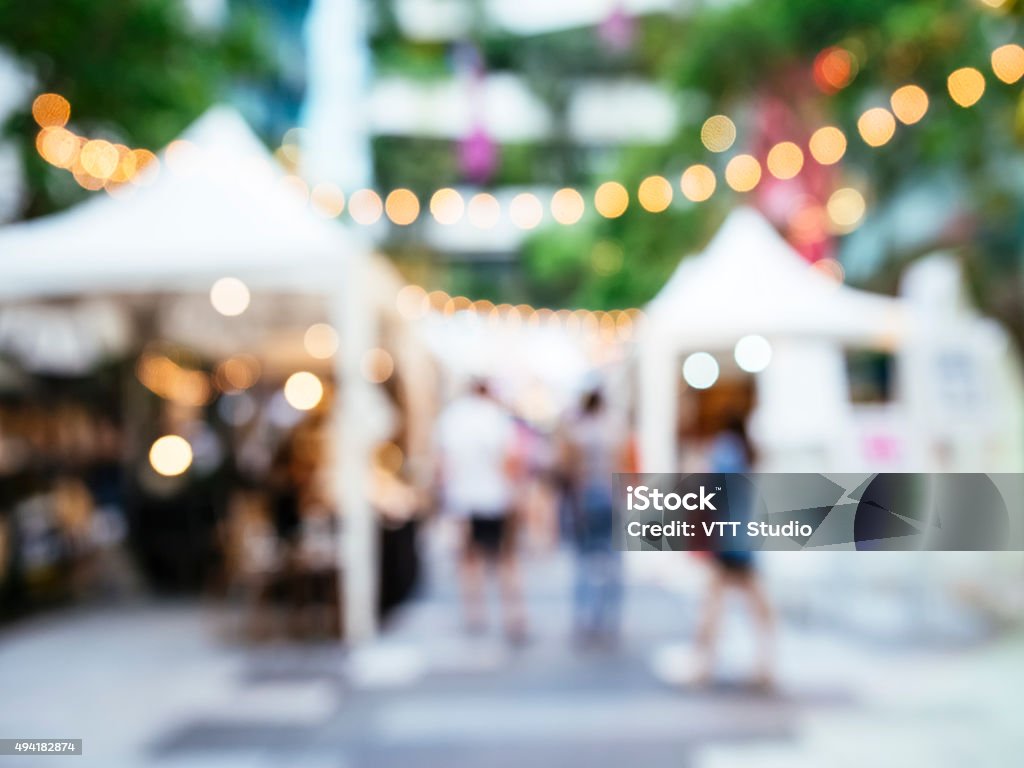 Blur festival events Markt im Freien und mit Menschen - Lizenzfrei Traditionelles Fest Stock-Foto